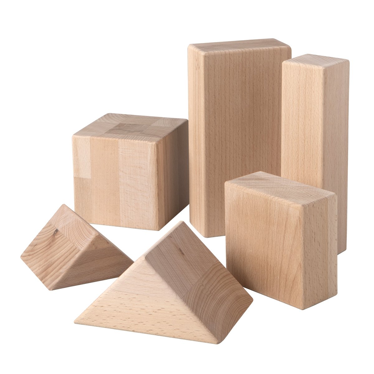 Van Dijk Toys Haagse blokkenset / houten blokken set 10cm (Kinderopvang kwaliteit) - 