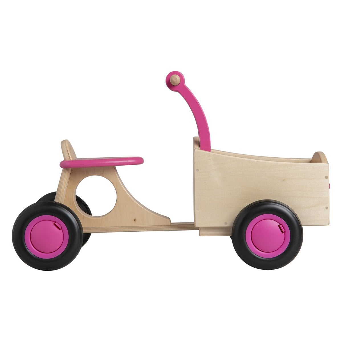Van Dijk Toys houten loopbakfiets — roze-