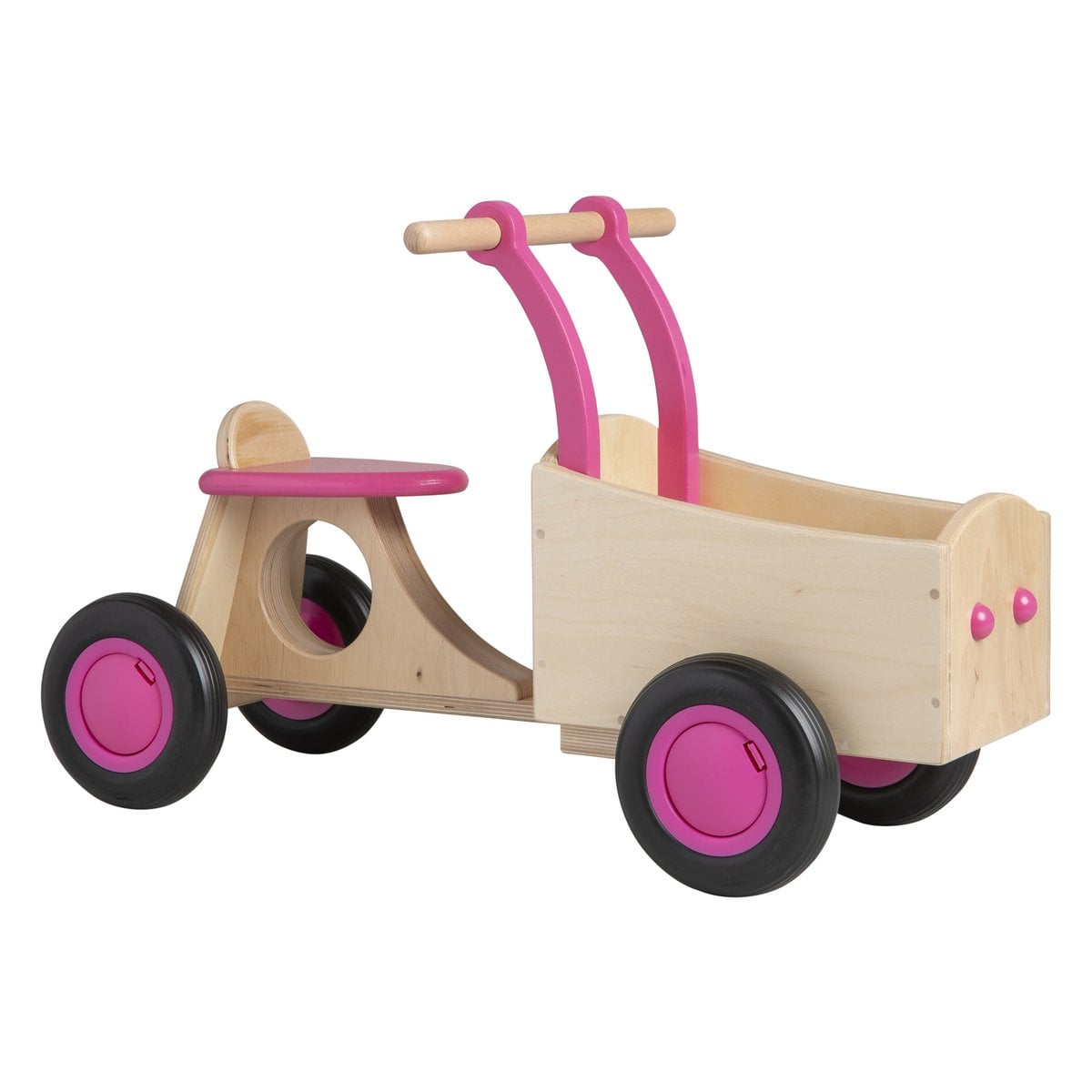Van Dijk Toys houten loopbakfiets — roze-