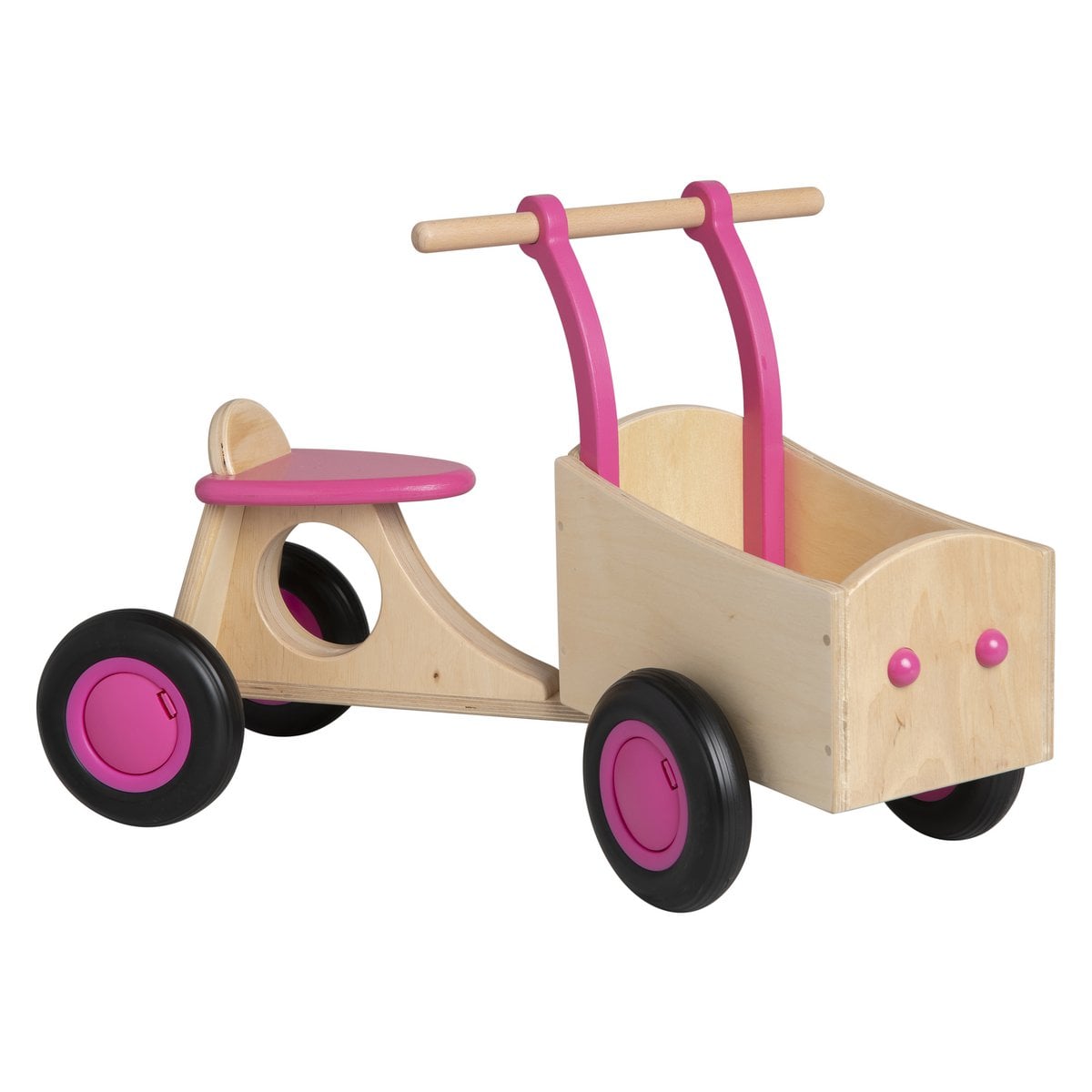 Van Dijk Toys houten loopbakfiets — roze-