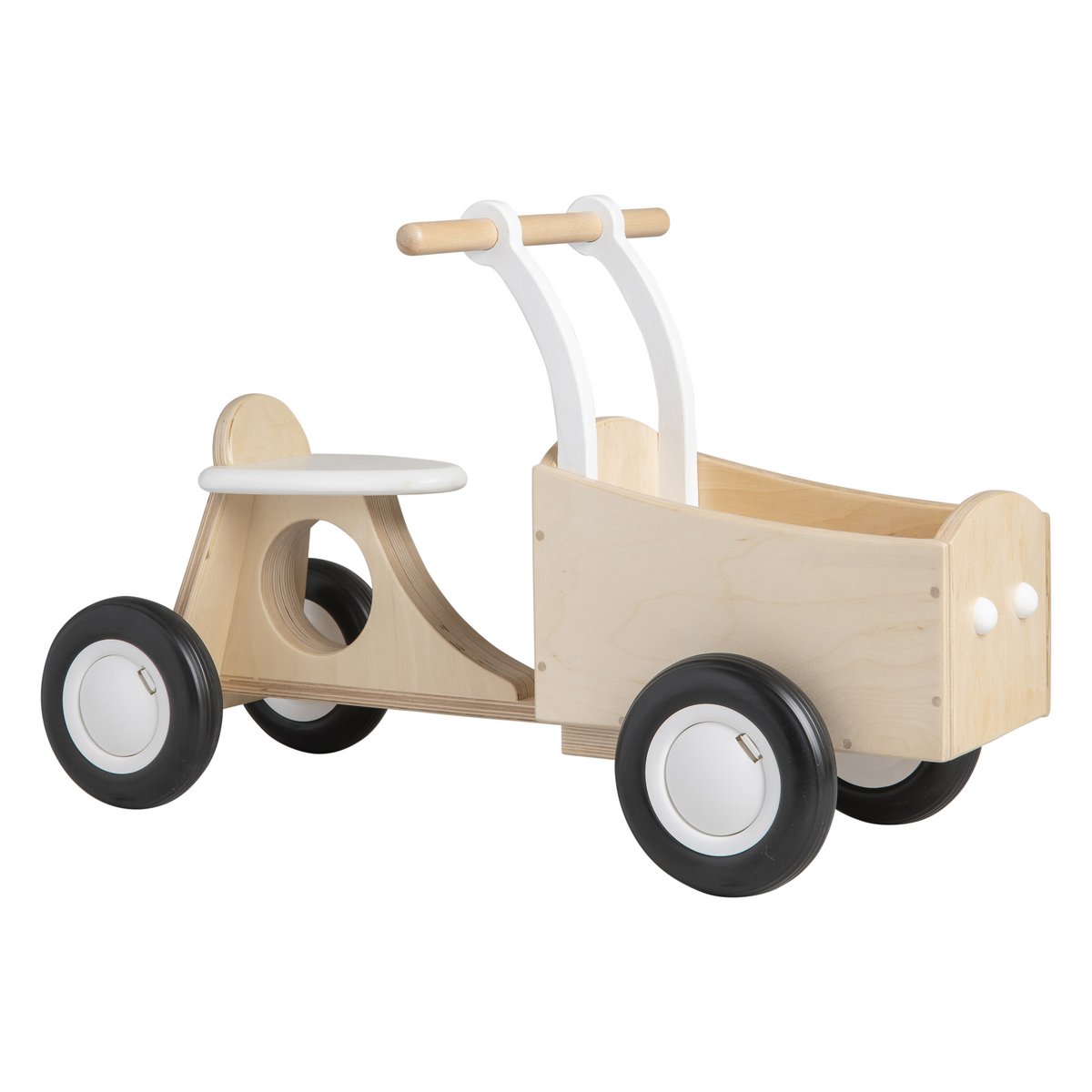 Van Dijk Toys houten loopbakfiets — wit-
