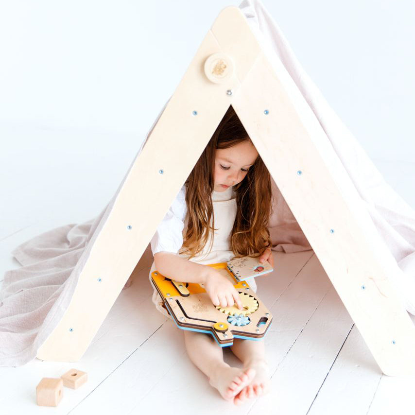 Pikler Triangle and double-sided board set - Bright