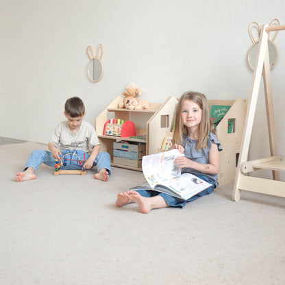 BusyKids boekenkast en speelgoedrek set – limited edition