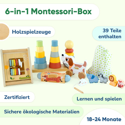 Montessori Play BOX - Entwicklungsset für Kinder im Alter von 18 bis 24 Monaten