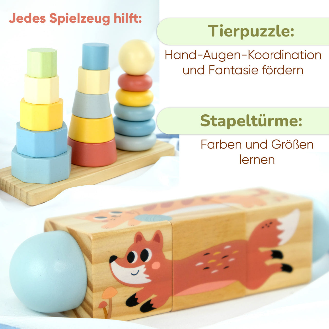 Montessori Play BOX - Entwicklungsset für Kinder im Alter von 18 bis 24 Monaten
