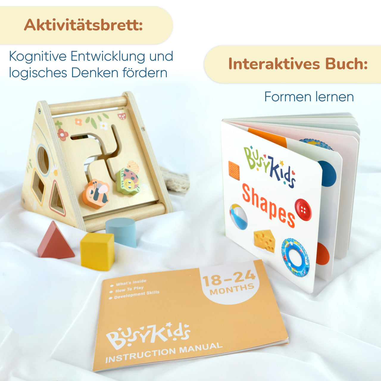 Montessori Play BOX - Entwicklungsset für Kinder im Alter von 18 bis 24 Monaten
