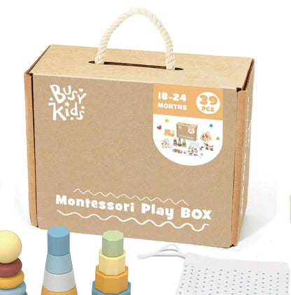 Montessori Play BOX - Entwicklungsset für Kinder im Alter von 18 bis 24 Monaten