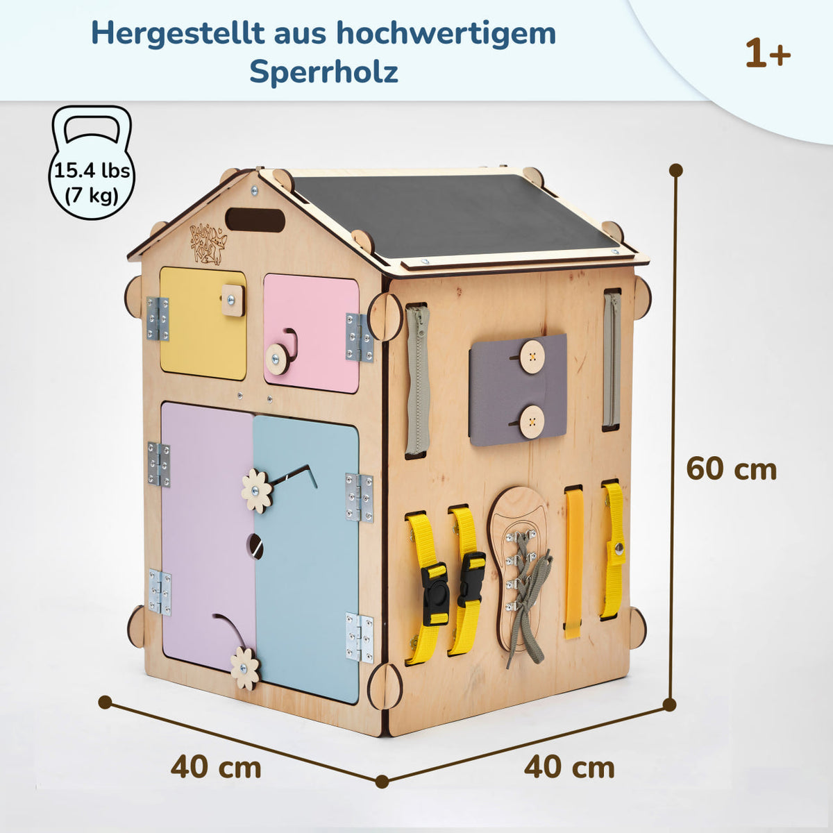 houten Montessori activiteitenhuis voor kinderen van 1 tot 5 jaar