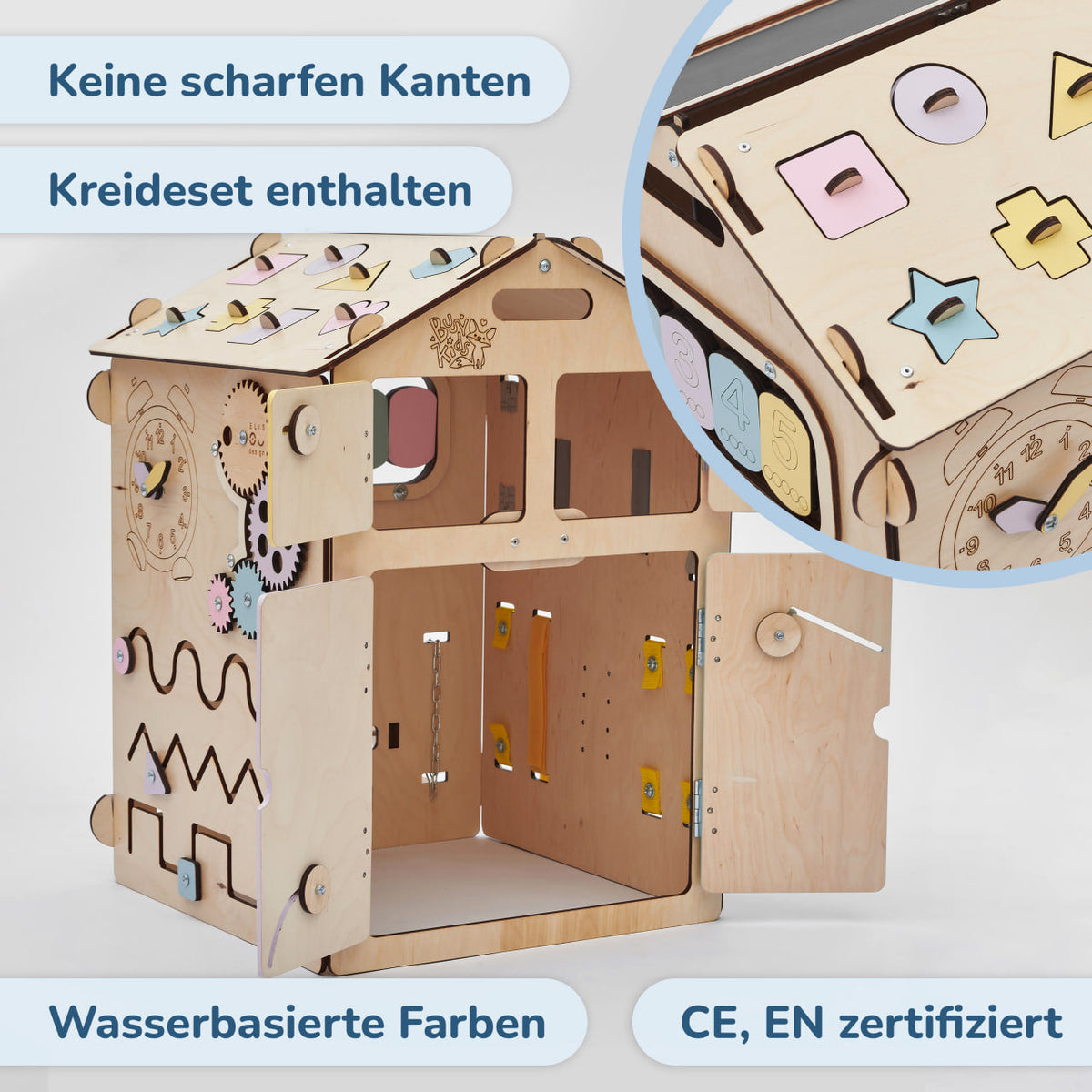 Activity Board Haus Natura Pastell – Limitierte Edition