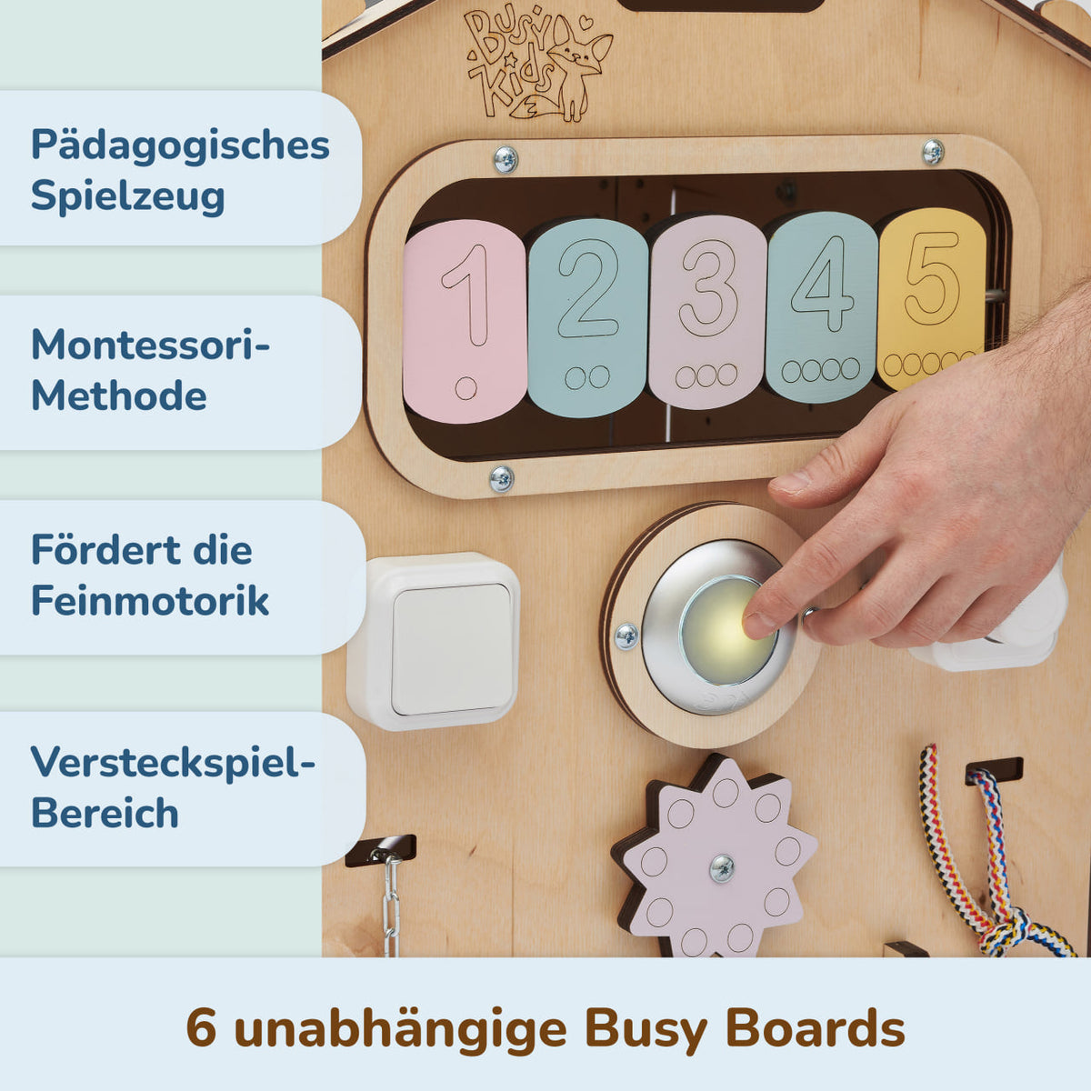 Activity Board Haus Natura Pastell – Limitierte Edition