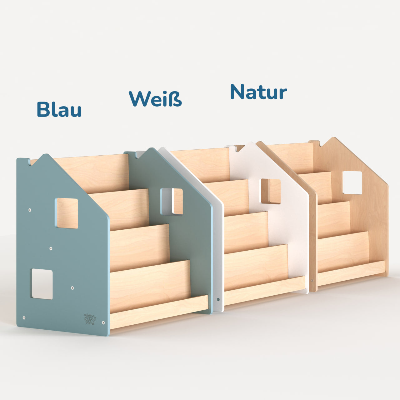 BusyKids Montessori boekenkast – naturel