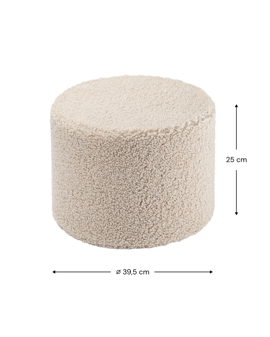 Wigiwama Biscuit Pouffe - teddystof poef