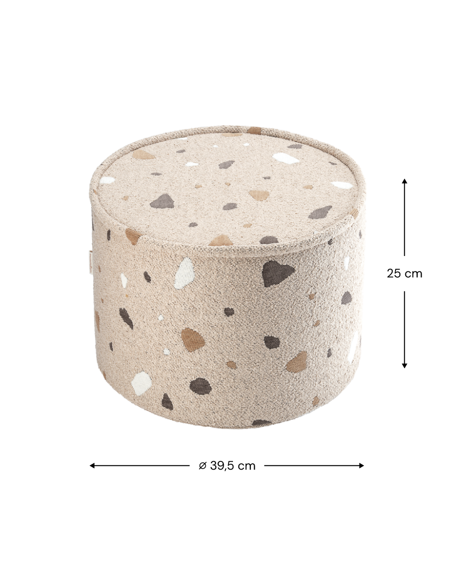 Terrazzo Sand Pouffe