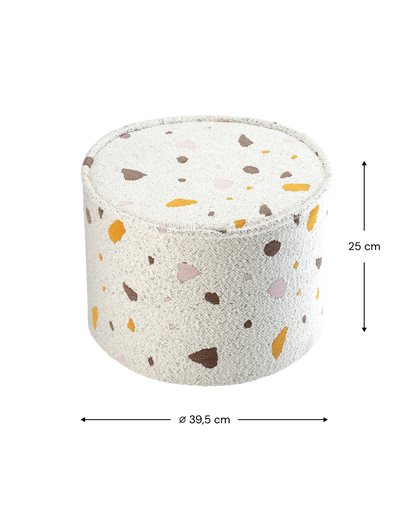 Terrazzo Marble Pouffe