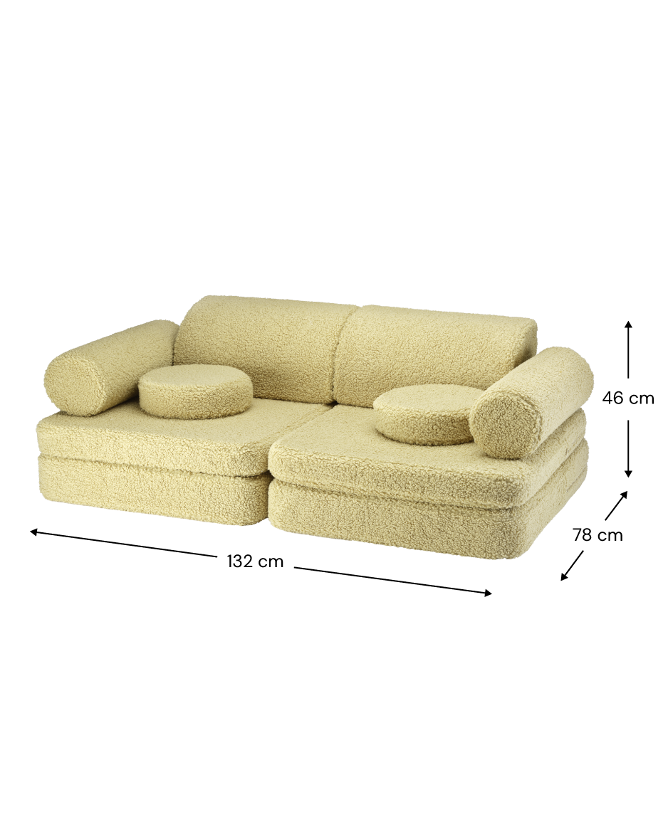 Wigiwama Matcha Settee - teddystof speelbank