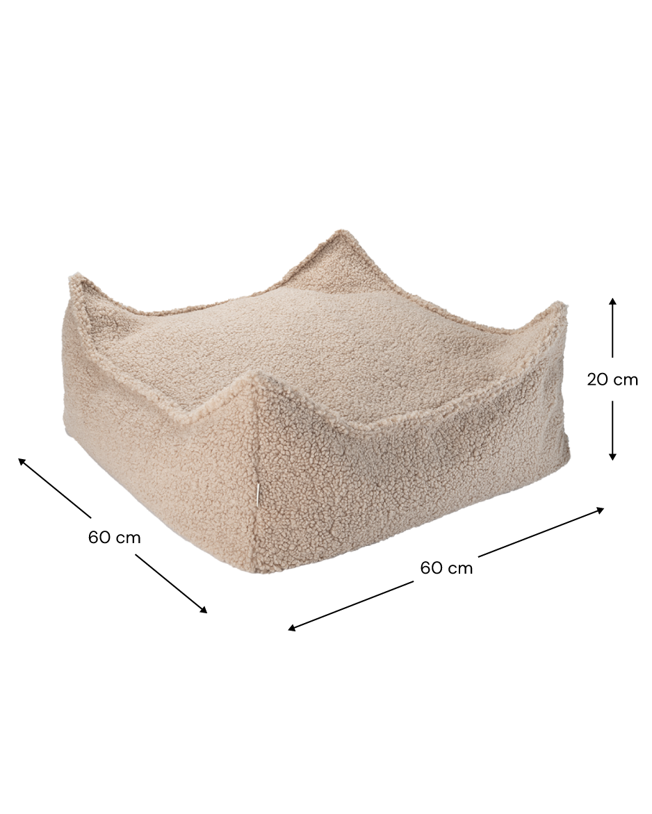 Wigiwama Biscuit Square Ottoman - teddystof poef