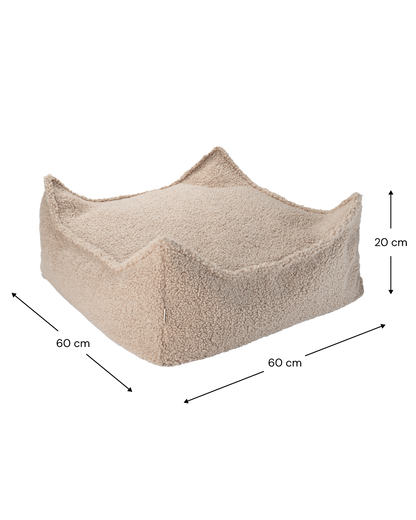 Wigiwama Biscuit Square Ottoman - teddystof poef