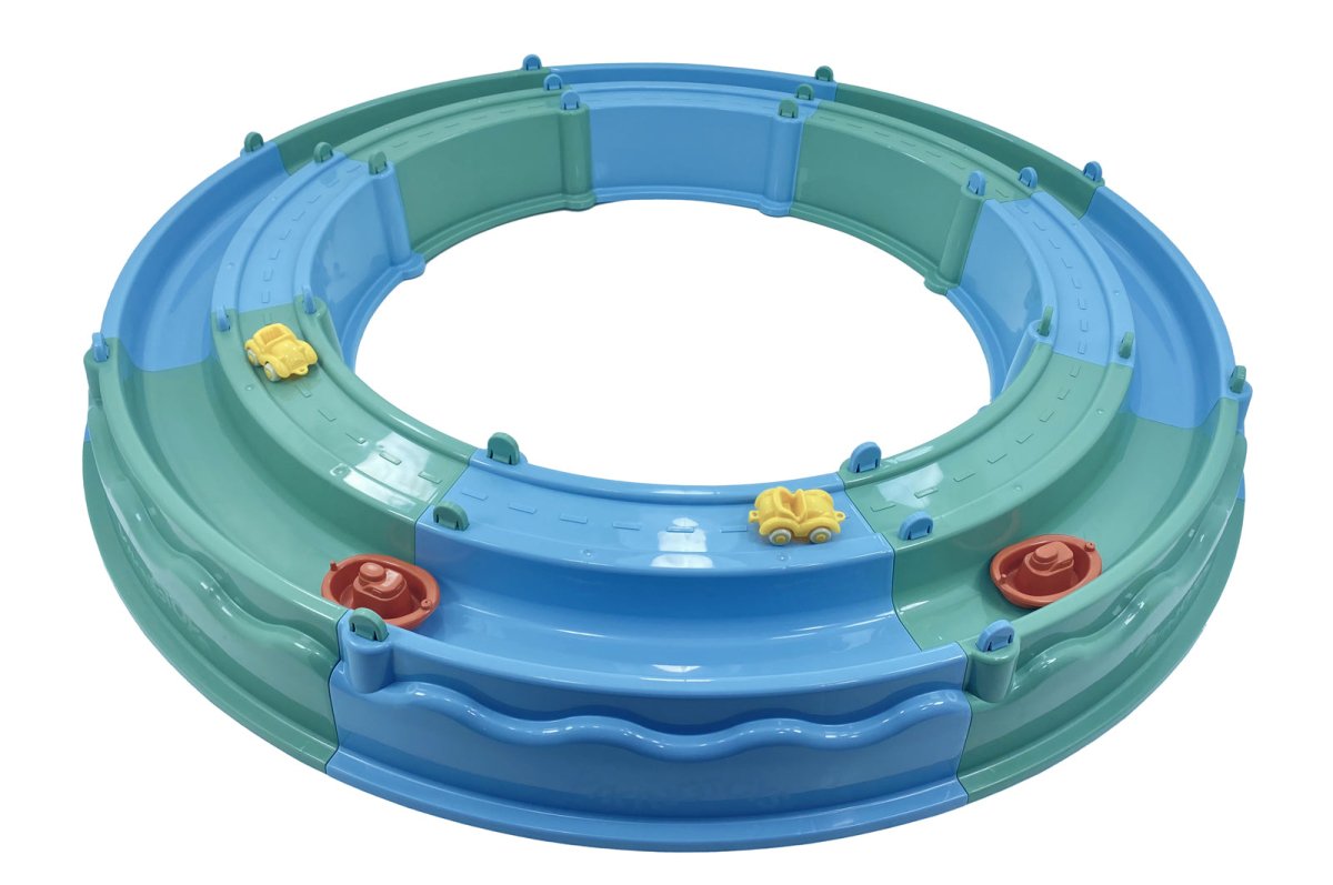 Viking RE:LINE – Sandkasten mit Wasserbahn – Outdoor-Spielzeug