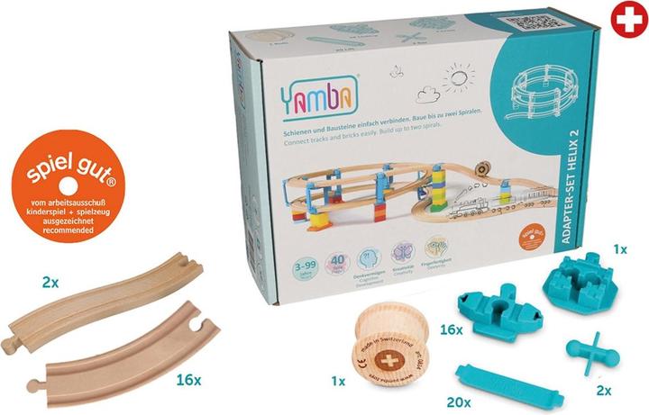 Yamba Starter Helix 2 – 58-teilige Eisenbahn-Erweiterung