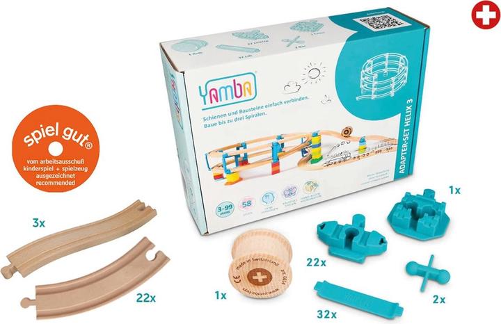 Yamba Starter Helix 3 – 83-teilige Eisenbahn-Erweiterung