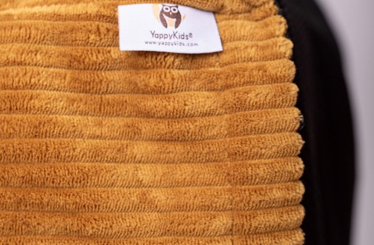 YappyHug Sitzsack Senfgelb – Ergonomischer Sitzsack (80×70×50 cm)