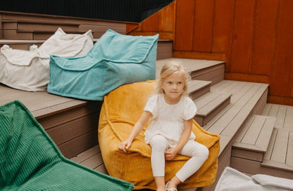 YappyHug Sitzsack Senfgelb – Ergonomischer Sitzsack (80×70×50 cm)