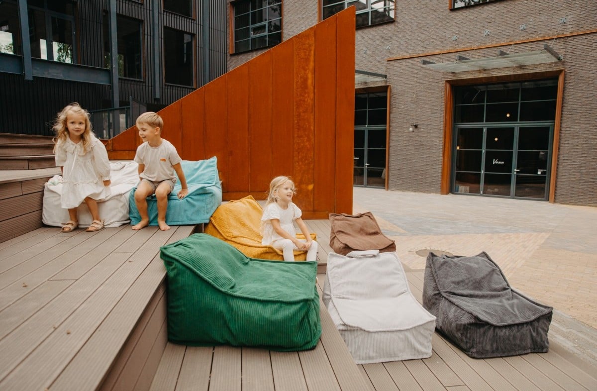 YappyHug Sitzsack Kiefergrün – Ergonomischer Sitzsack (80×70×50 cm)