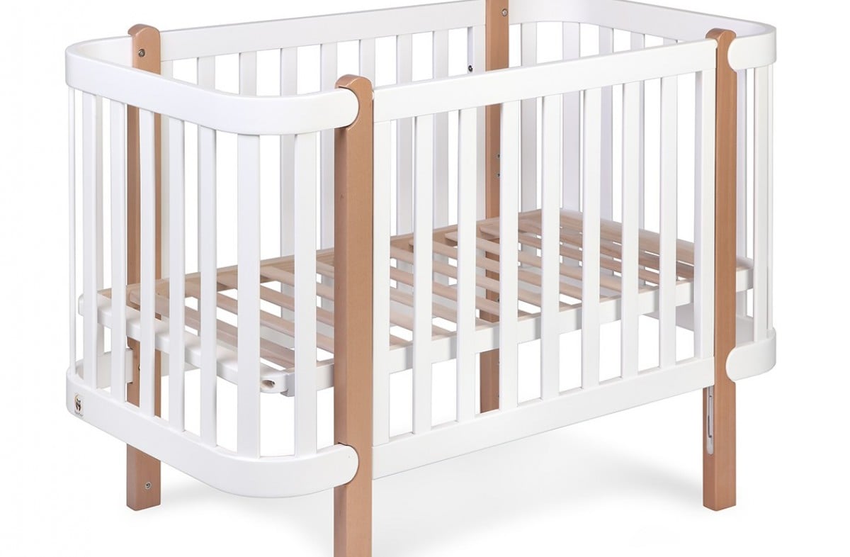 YappyÉtude Babybett 120x60 cm Weiß