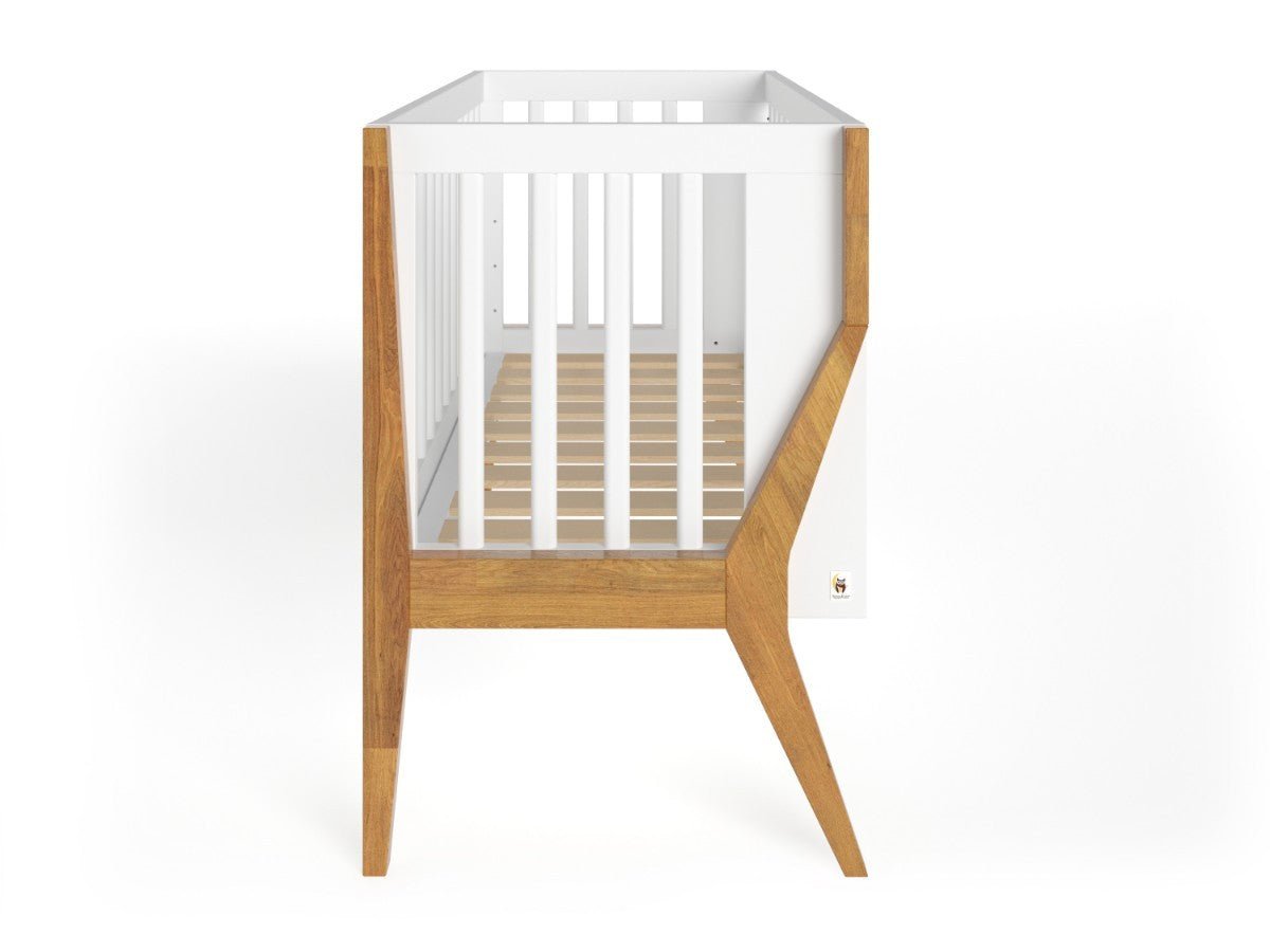 YappyIcon Babybett aus massiver Eiche, 120x60 cm – Detailfoto 3