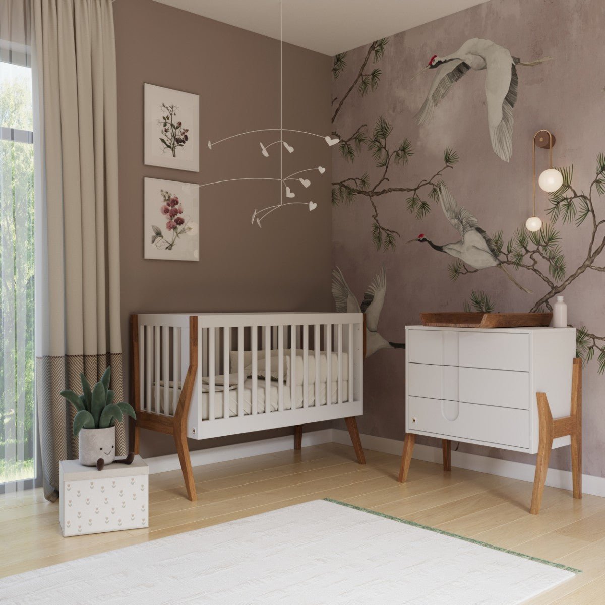 YappyIcon Babybett aus massiver Eiche, 120x60 cm – Detailfoto 4