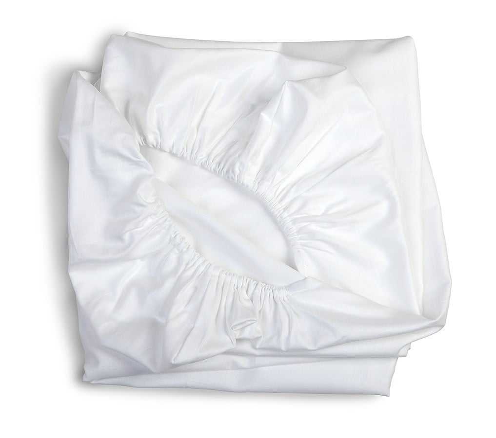 Weißes YappyLux Spannbettlaken 120 x 60 cm von YappyKids