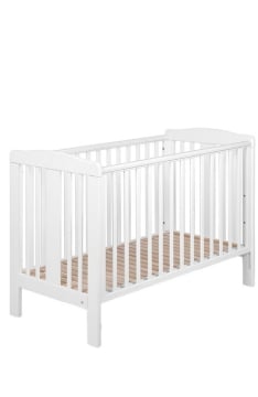 YappyQu Babybett in Weiß aus Birkenholz, 120x60
