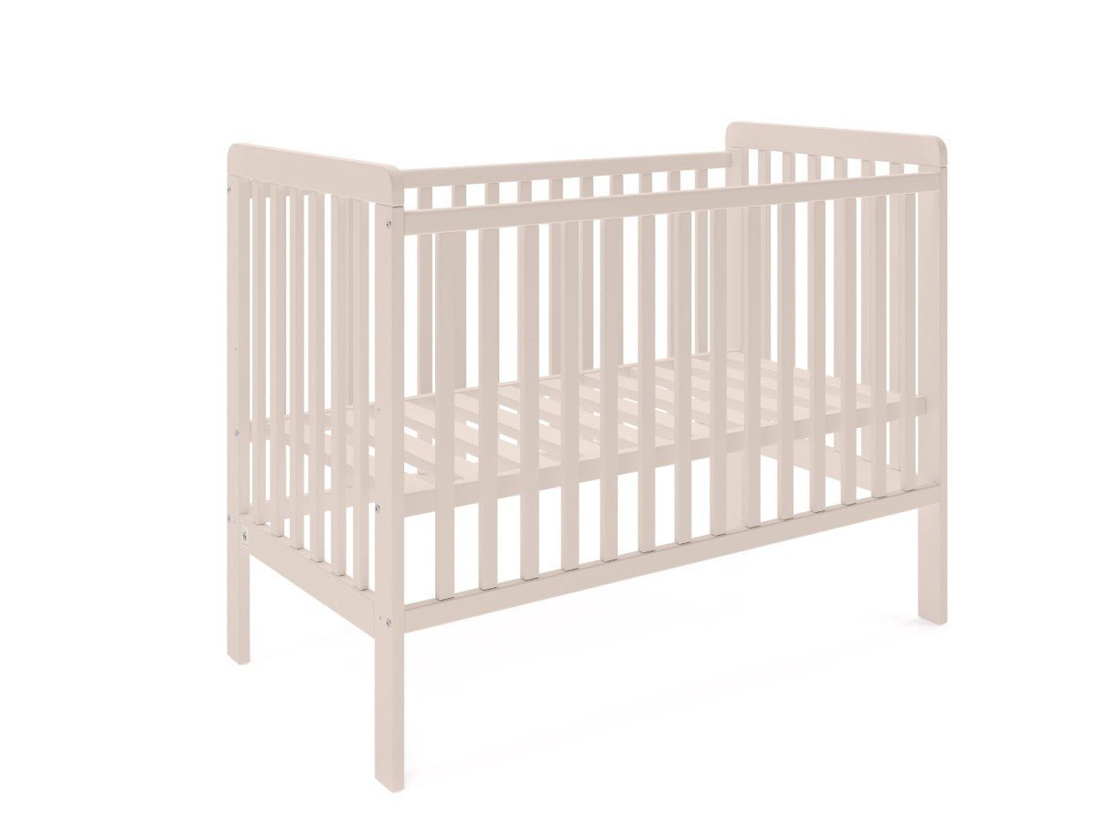 YappyUno Babybett 120x60 cm Nude Buche