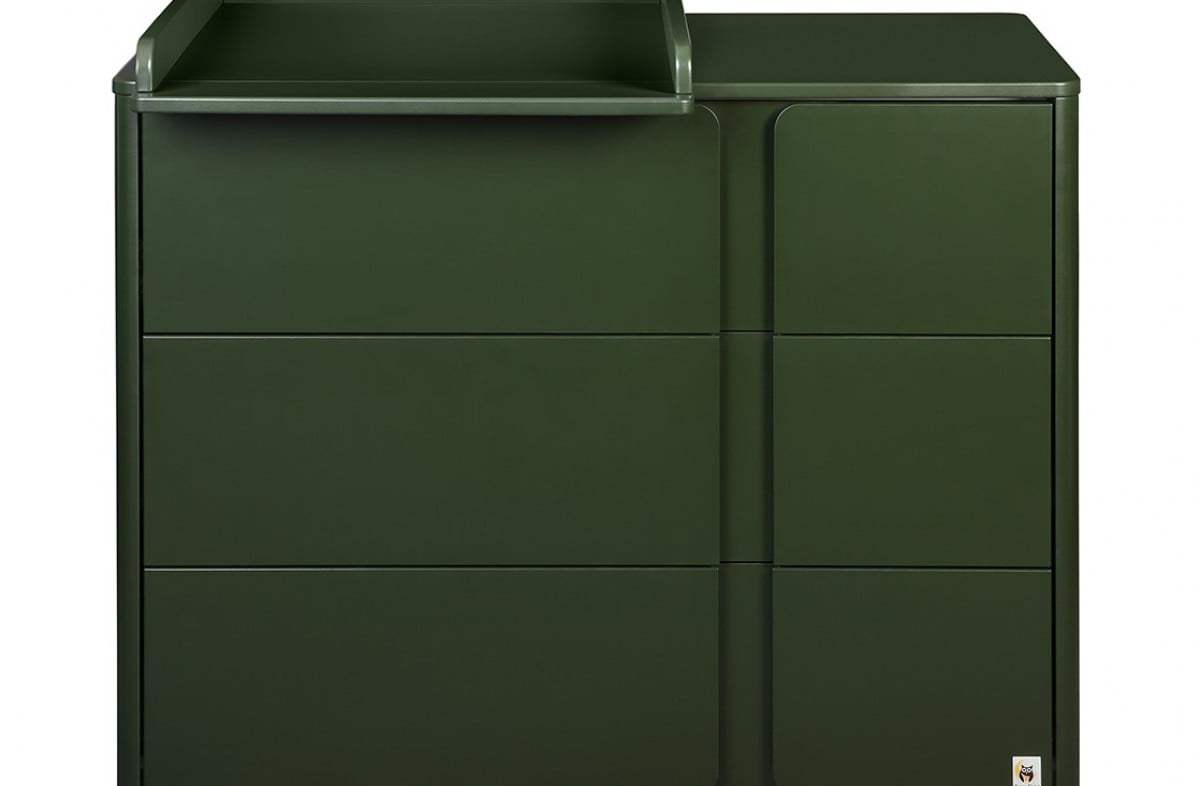 YappyQu ledikant en YappyClassic commode in groen