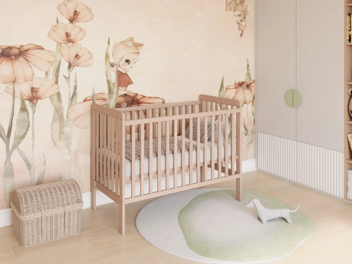 houten ledikant voor de babykamer