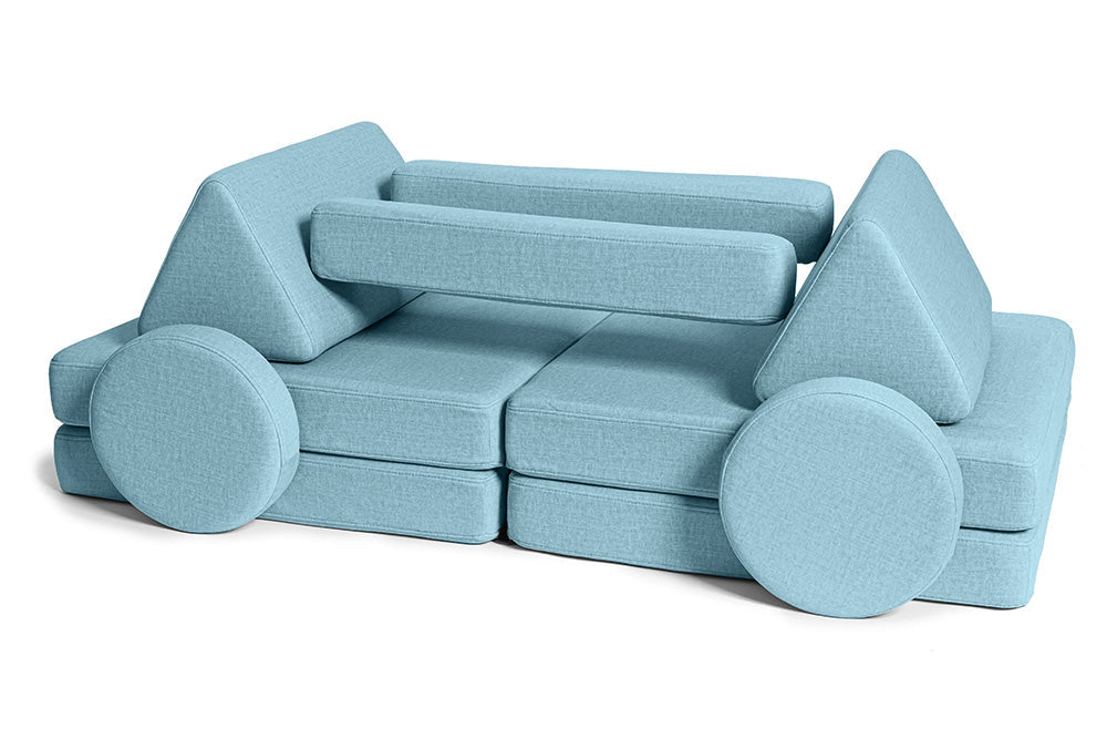 Shappy Play Sofa Ultra Plush Sky Blue