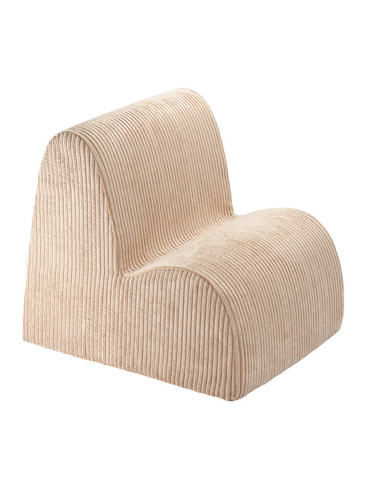 Wigiwama cloud chair bruin ribstof stoel